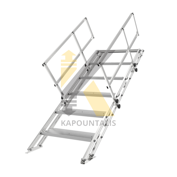 6 step adjustable aluminium stair  MATERIAL LIFTS