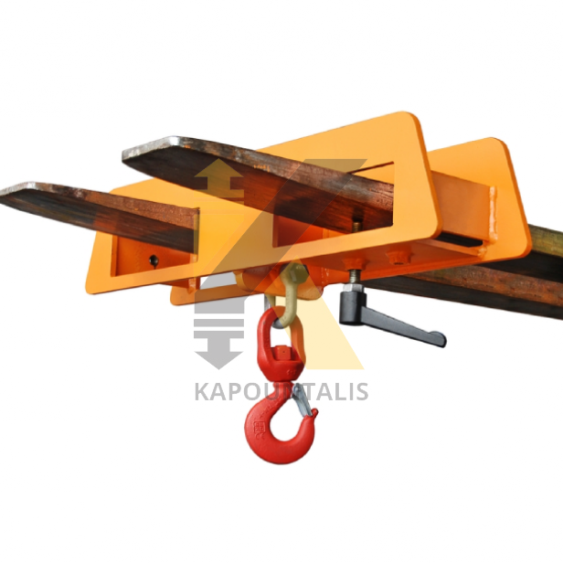 Load hook BAUER LH-II for holding 2 prongs 5000 kg load capacity