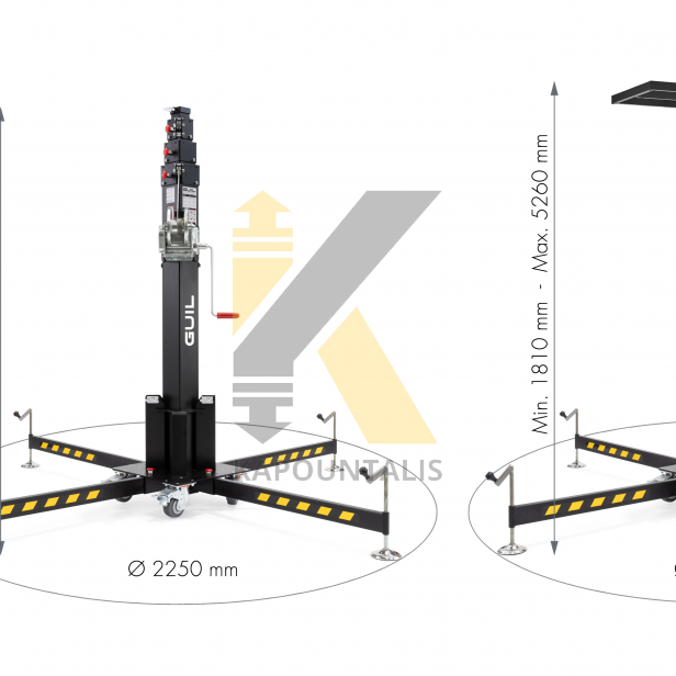 Ανυψωτικό υλικών ELC-765, 230kg,5220mm ανύψωση