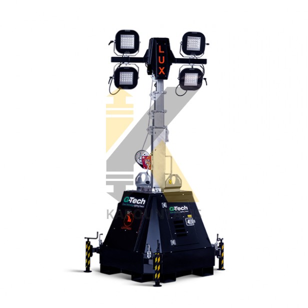 BATTERY LIGHTING TOWER WITH MANUAL LIFTING SYSTEM LUX C23B UP TO 8M - ILLUMATED AREA 2000 SQM 