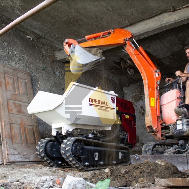 P08 Mini Dumper OPERVAL με ασυρματο χειρισμο 