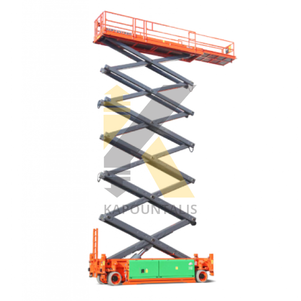 SCISSOR WORKING PLATFORMS  JCPT3518DC UP TO 1000KG 35M